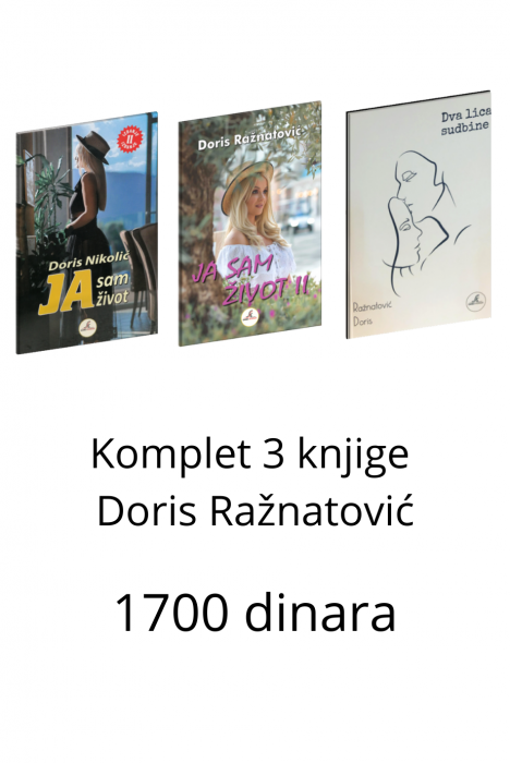AKCIJA - KOMPLET TRI KNJIGE DORIS RA&Aring;&frac12;NATOVI&Auml;