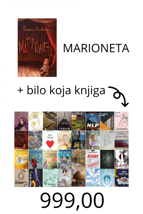AKCIJA  - MARIONETA + BILO KOJA KNJIGA NA&Aring;&nbsp;E IZDAVA&Auml;KE KU&Auml;E